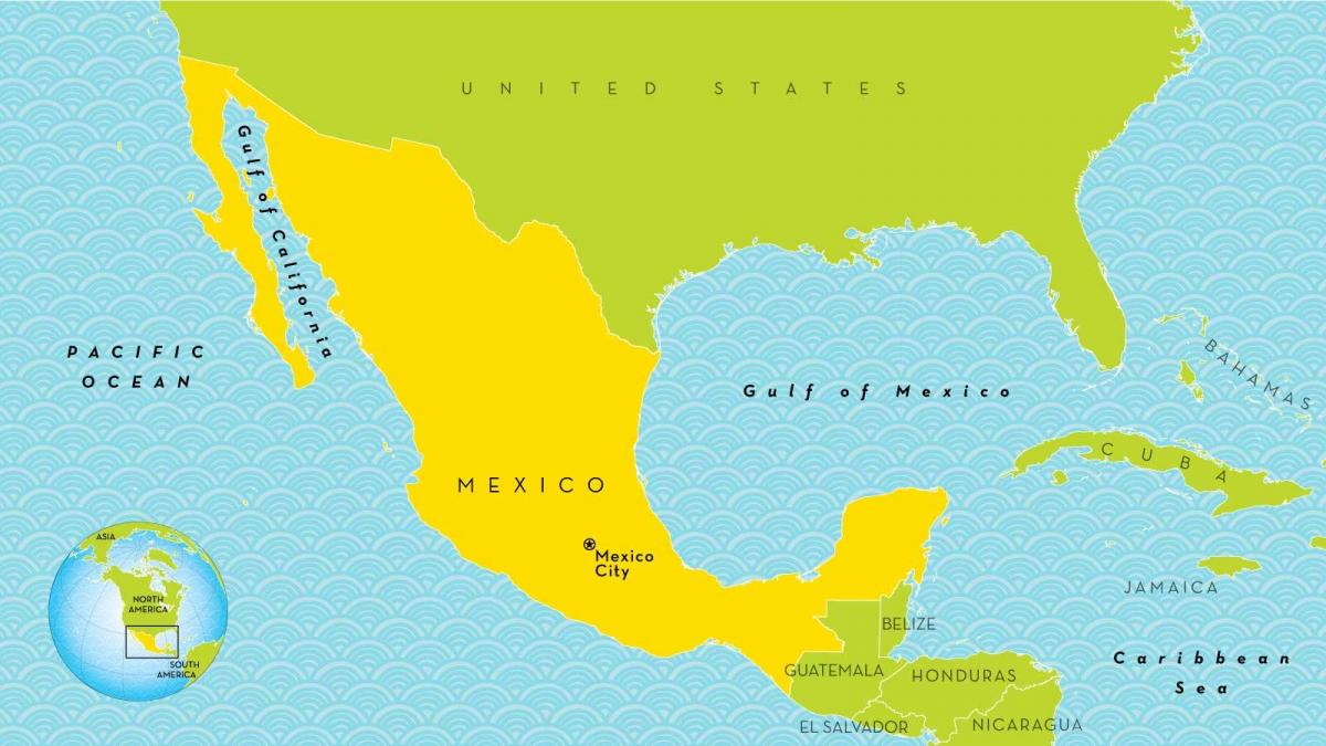 карта Мехіко