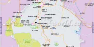 Мехіко розташування карті 