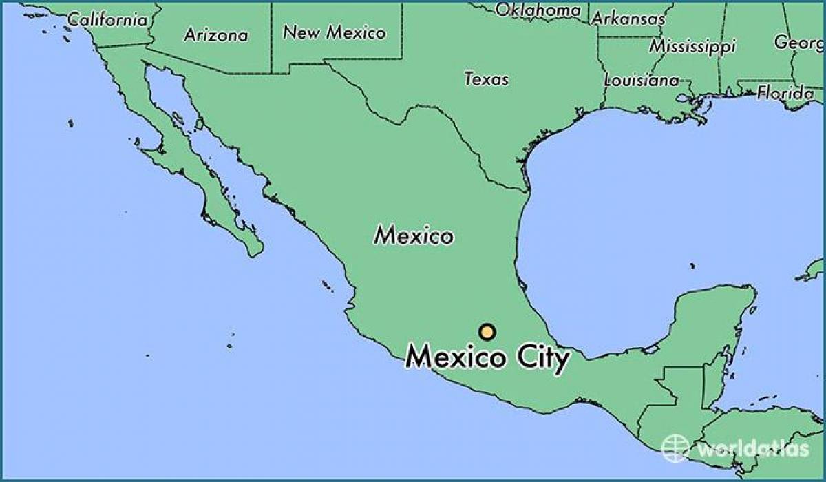 Мехіко, Мексика карта
