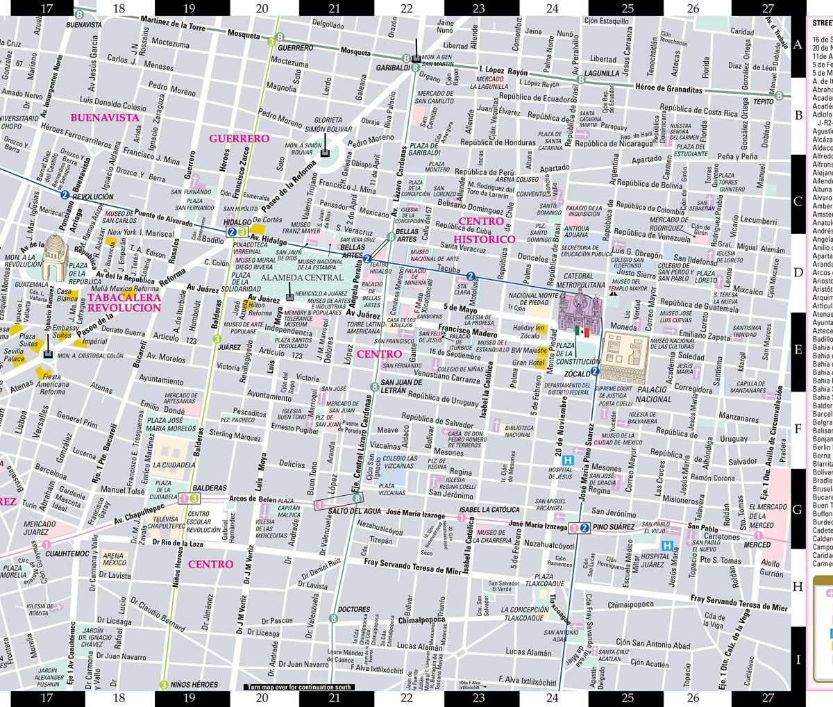 карта вулиць Мехіко 