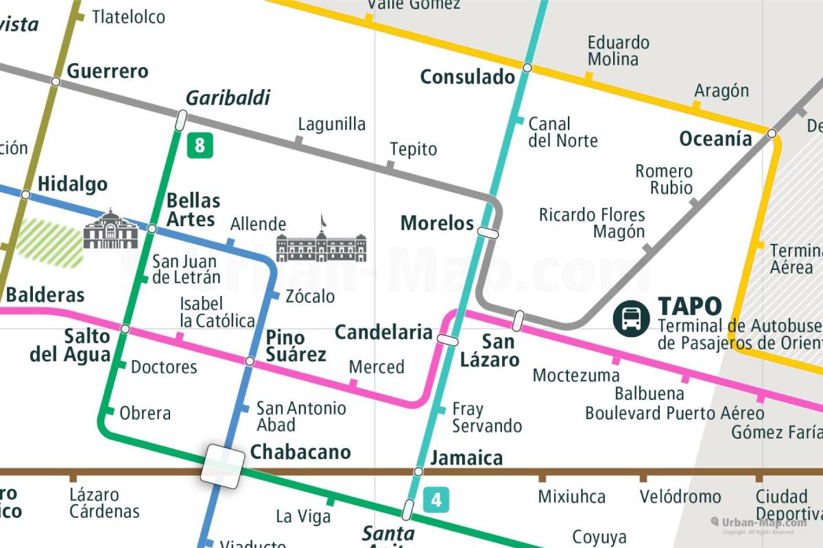 карта повідомлень Мехіко 
