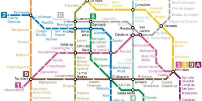 Мехіко на карті метро