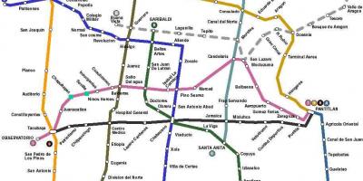 Карта Мехіко автобус 