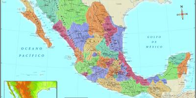 Карта Мексики зіп код міста 