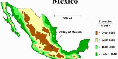 Карта долини Мехіко